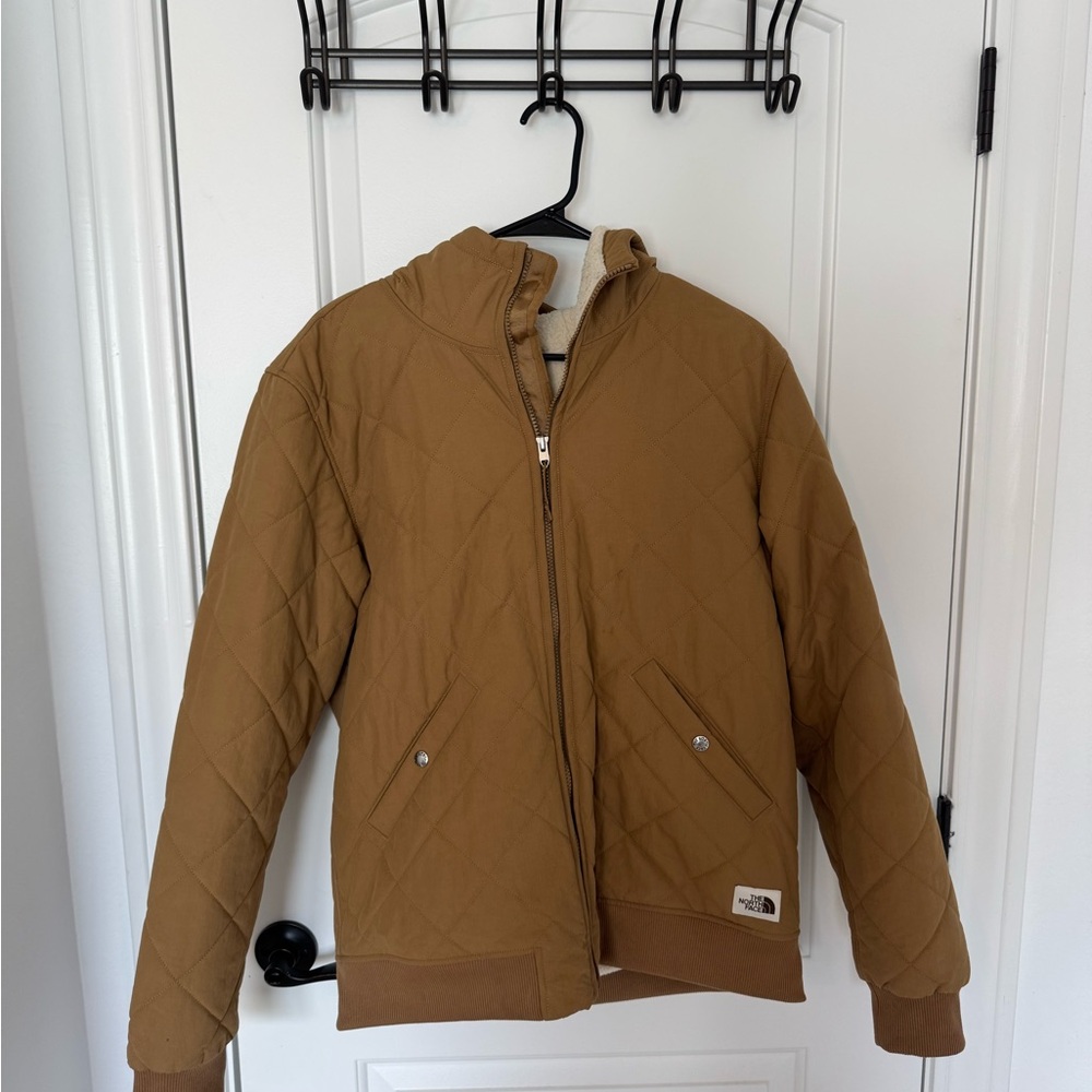 Men's North Face Brown Quilted Jacket